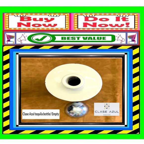 🛑 CLASE AZUL Tequila ➕🆒 EMPTY BOTTLE Painted Reuseable DISPLAY 💸BUY NOW‼️🟢 - Picture 5 of 16